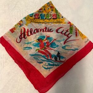 Vintage Silk Atlantic City Scarf